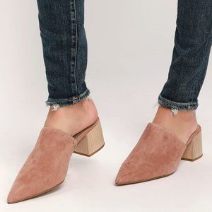 Steve Madden Florin Suede Mules Size 7